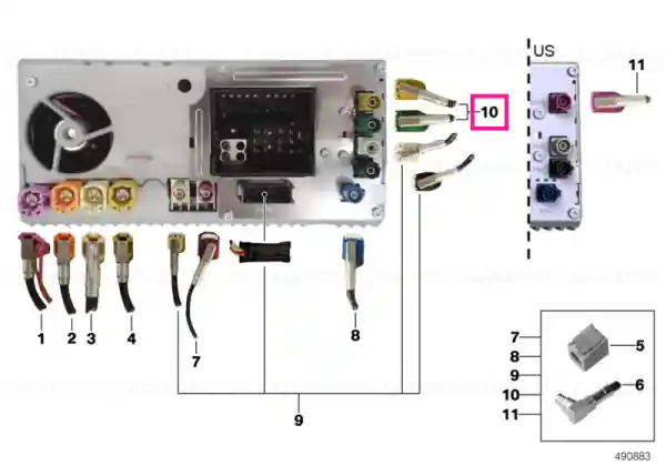 Retur gratuit Rep.module antennas DAB - BMW