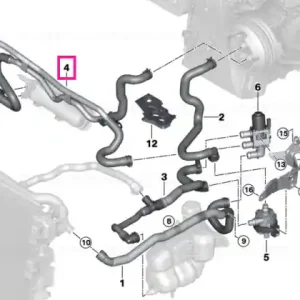 Coolant dual pipe - BMW Preț redus