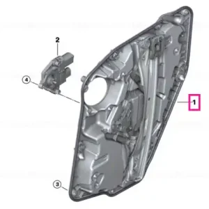 Reducere extra Carrier, door rear right - BMW