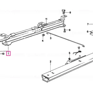 Seat rail inner right - BMW Transport gratuit