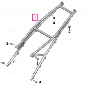 Transport gratuit Rear frame BLACK - BMW Motorrad