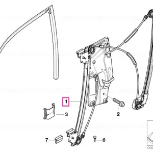 window lifter with motor, front left - BMW Bestseller
