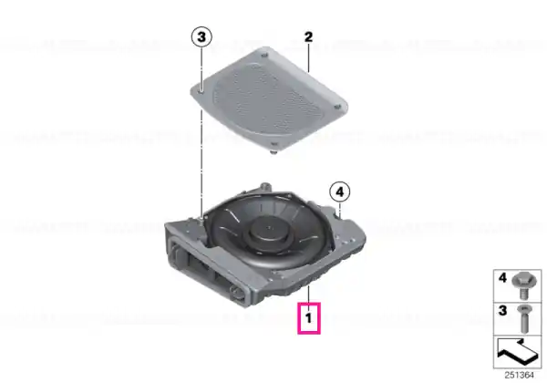 Central bass, right TOP-HIFI - BMW Preferatul clienților