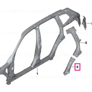 Calitate înaltă Reinforcement column C, bottom, left - BMW