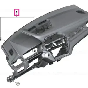 Cel mai bun preț Instrument panel with decor seam SCHWARZ/GELB - BMW