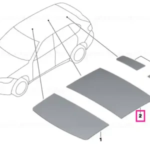 Sound insulation roof front center - BMW Preț promoțional