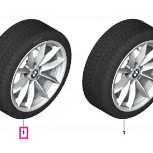 Calitate înaltă Roată completă de iarnă - V-Spoke 774 cu anvelopa Pirelli Winter Ice FR - 205/60R16 96T XL - BMW Seria 3 G20/G21