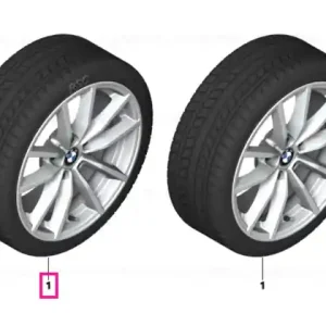 Roată completă de iarnă - V-Spoke 778 cu anvelopa Pirelli Winter Ice FR - 225/50R17 98H XL - BMW Seria 3/4 G20/G21/G22/G23/G42 Expediere rapidă