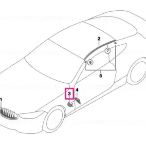 Air duct, sidewall, inner left - BMW Nu rata