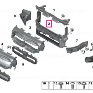Air duct frame - BMW Disponibil imediat