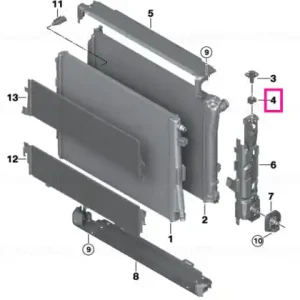 Cooling module mounting, top - BMW Livrare gratuită