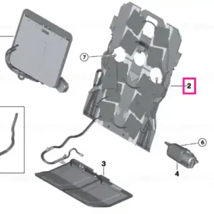 Ultima șansă Pneumatic seat mat, rear right CAN-MODUL - BMW