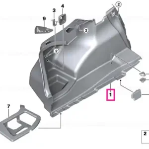 Reducere Trunk trim, left - BMW