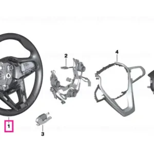Sport steering wheel, leather - BMW Nu rata
