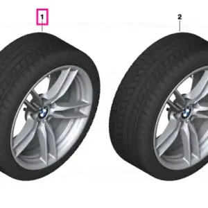 Roată completă de iarnă - M V-Spoke 641M cu anvelopa Michelin Pilot Alpin 4 - 235/35R19 91V XL - BMW M2 F87 - punte față Reducere de preț