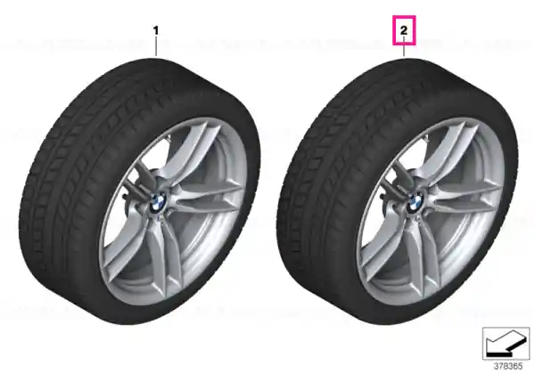 Roată completă de iarnă - M V-Spoke 641M cu anvelopa Michelin Pilot Alpin 4 - 235/35R19 91V XL - BMW M2 F87 - punte spate Nu rata