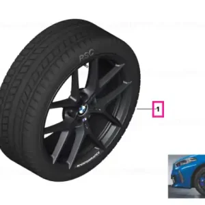 Discount Roată completă de iarnă - M Performance Y-Spoke 554M (forged) cu anvelopa Bridgestone Blizzak LM-001 RFT - 225/40R18 92V XL - BMW Seria 1/2 F40/F44 - Jante forjate