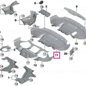 Ultima șansă Protectie/Difuzor spate, diesel - BMW Seria 5 G30 G31