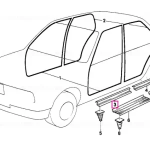 Sill strip front ANTHRAZIT - BMW Ofertă