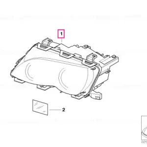 Bi-xenon headlight, left AL/ TITAN - BMW Preț mic