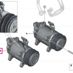 RP AC compressor.w.magnetic coupling R134A/R1234YF - BMW Preferatul clienților
