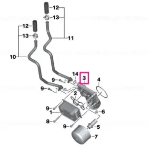 Adapter, heat exchanger, silver - BMW Motorrad Ofertă specială