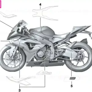 Decorative trim, left - BMW Motorrad Doar azi