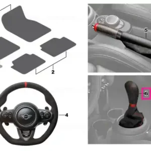 Expediere rapidă Shift knob with Alcantara boot JCW - BMW - Mini