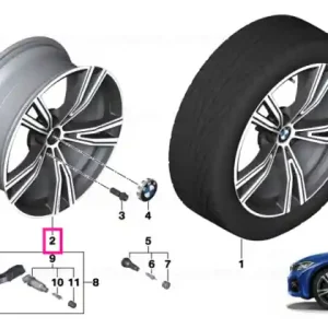 Wheel rim light alloy Orbit grey matt 8JX19     ET:27 - BMW Ofertă limitată
