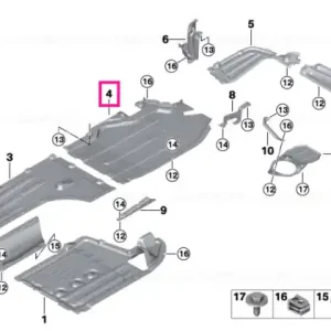 Comandă acum Undershield for tank, right - BMW