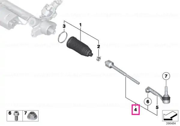 Right tie rod - BMW Reduceri