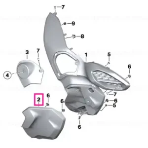 Radiator cowl, right CHROM - BMW Motorrad Cel mai bun preț