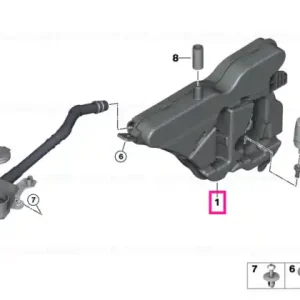 Rezervor lichid spalare parbriz - BMW Seria 2 G42 G87 M2, Seria 3 G20 G21 G28, Seria 4 G22 G23 G26, i3L G28, i4 G26 Ofertă exclusivă
