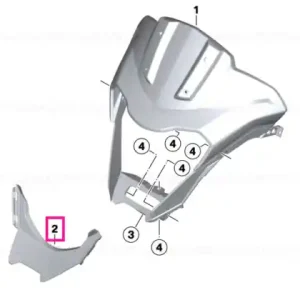 Acoperire far jos ROHTEIL ROHTEIL / BLANK - BMW Motorrad Reducere specială