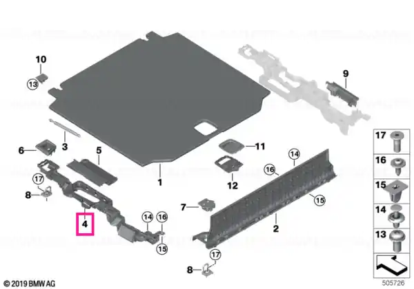 Reducere de preț Burete element lateral stânga - BMW