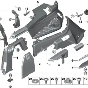 Scoop, air duct, left - BMW Cel mai vândut