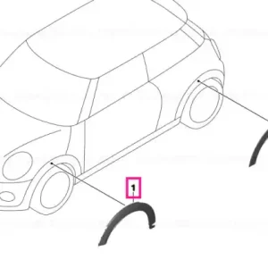 Acoperire arc roată față dreapta JCW PMA - BMW - Mini Livrare expres