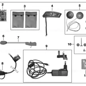 Calitate înaltă Set communication system KomV3 helmet 6 -59 - BMW Motorrad