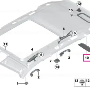 Acoperire difuzor dreapta SCHWARZ - BMW Ofertă de sezon