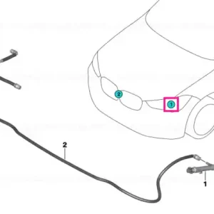 Retur ușor Spray nozzle left - BMW
