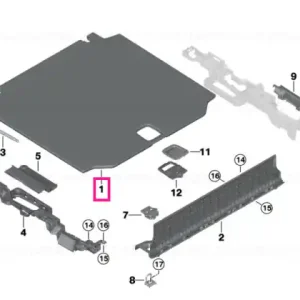 Discount Floor carpet, luggage compartment SCHWARZ - BMW