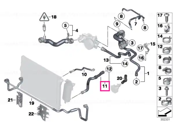 Cumpărături sigure Coolant hose - BMW
