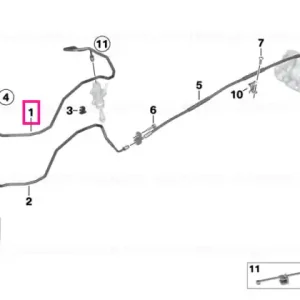 Chilipir Brake pipe control circuit, rear - BMW Motorrad